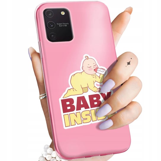 ETUI DO SAMSUNG GALAXY S10 LITE WZORY CIĄŻOWE PREGNANT BABY SHOWER OBUDOWA Samsung Electronics