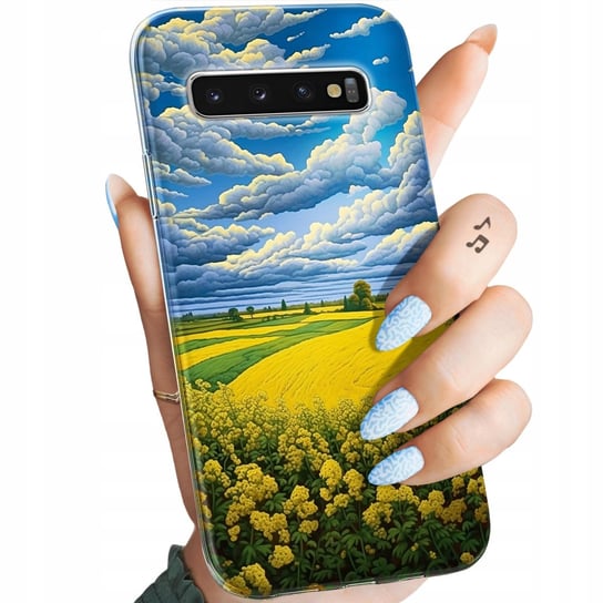 Etui Do Samsung Galaxy S10 Plus Wzory Chmury Niebo Błękit Obudowa Pokrowiec Samsung