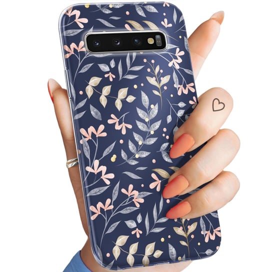 Etui Do Samsung Galaxy S10 Plus Wzory Floral Botanika Bukiety Obudowa Case Samsung