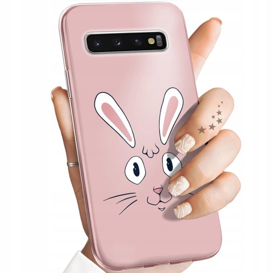 Etui Do Samsung Galaxy S10 Plus Wzory Królik Zając Bunny Obudowa Pokrowiec Samsung