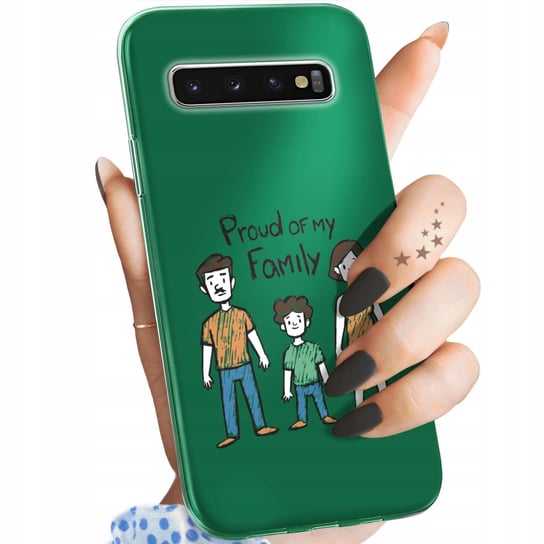 ETUI DO SAMSUNG GALAXY S10 PLUS WZORY RODZINA FAMILIA DOM OBUDOWA POKROWIEC Samsung Electronics