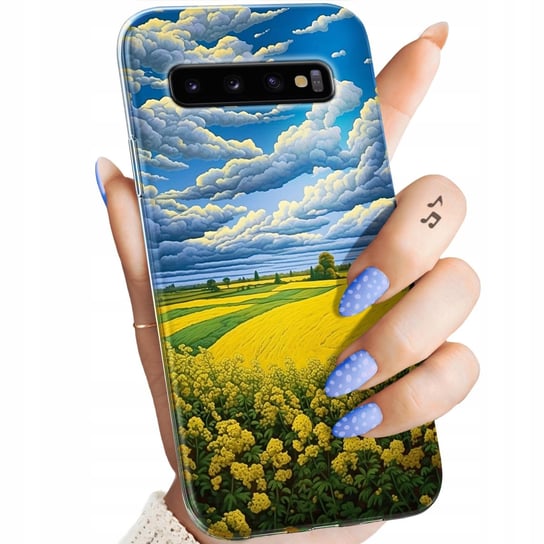 Etui Do Samsung Galaxy S10 Wzory Chmury Niebo Błękit Obudowa Pokrowiec Case Samsung