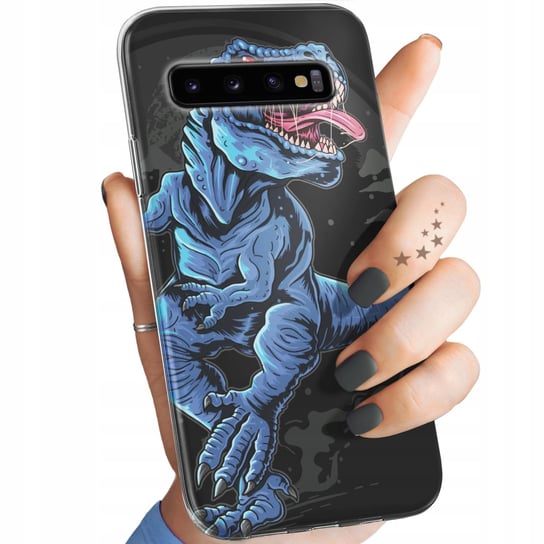 Etui Do Samsung Galaxy S10 Wzory Dinozaury Reptilia Prehistoryczne Obudowa Samsung