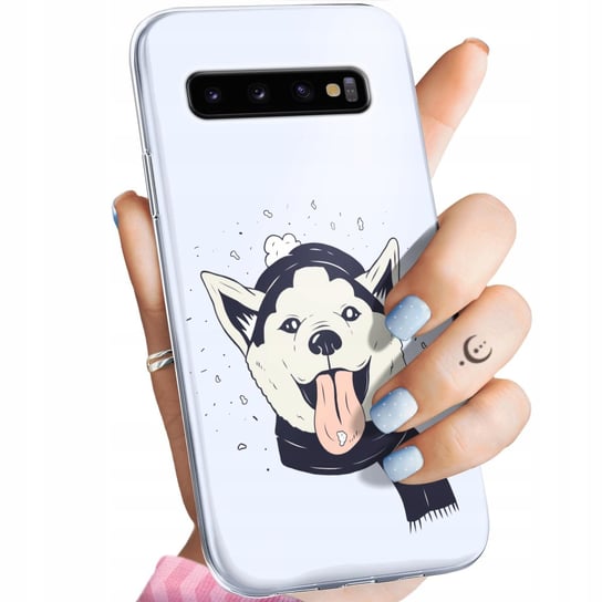 ETUI DO SAMSUNG GALAXY S10 WZORY HUSKY PSY PIESKI OBUDOWA POKROWIEC CASE Samsung Electronics