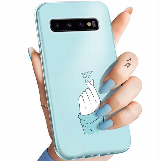 Etui Do Samsung Galaxy S10 Wzory Niebieskie Blue Blau Obudowa Pokrowiec Samsung Electronics