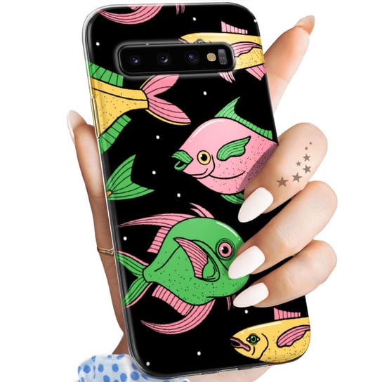 Etui Do Samsung Galaxy S10 Wzory Ryby Rybki Fish Obudowa Pokrowiec Case Samsung