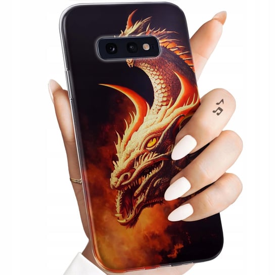 Etui Do Samsung Galaxy S10E Wzory Smoki Dragon Taniec Smoków Obudowa Case Samsung