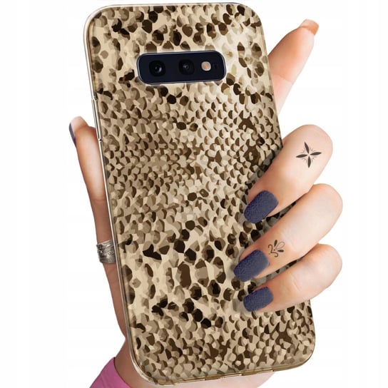 Etui Do Samsung Galaxy S10E Wzory Wąż Skóra Węża Snake Obudowa Pokrowiec Samsung