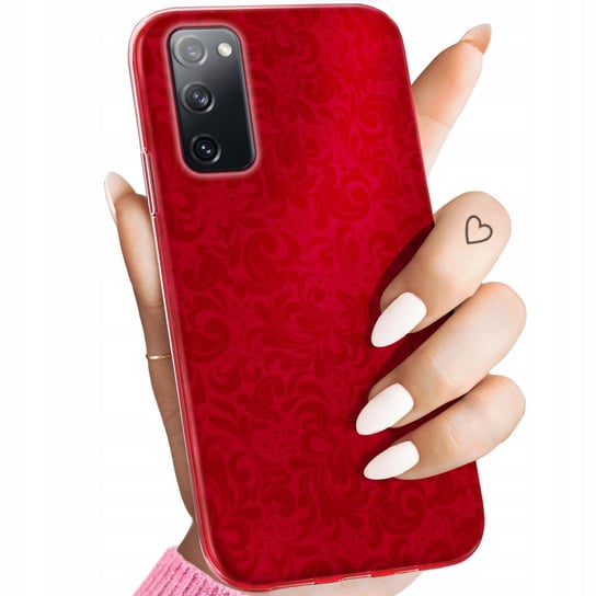 Etui Do Samsung Galaxy S20 Fe / 5G Wzory Czerwone Serca Róże Obudowa Case Samsung