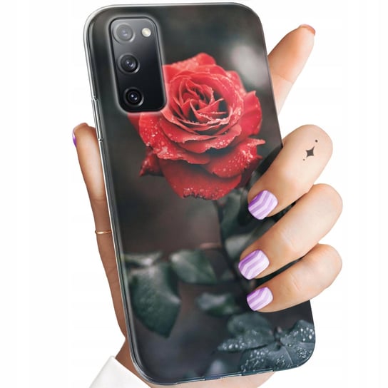 Etui Do Samsung Galaxy S20 Fe / 5G Wzory Róża Z Różą Rose Obudowa Pokrowiec Samsung