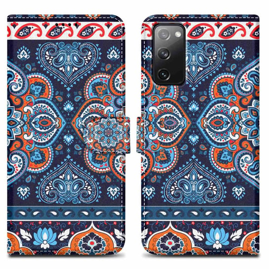 Etui Do Samsung Galaxy S20 FE Pokrowiec w Niebieska Mandala No. 1 Etui Case Cover Obudowa Ochronny Cadorabo Cadorabo