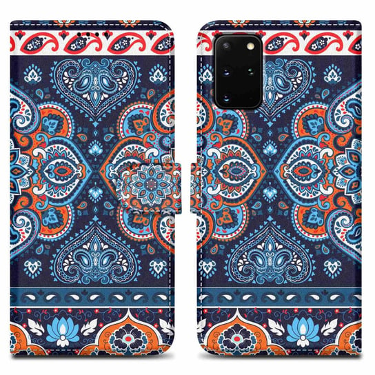 Etui Do Samsung Galaxy S20 PLUS Pokrowiec w Niebieska Mandala No. 1 Etui Case Cover Obudowa Ochronny Cadorabo Cadorabo