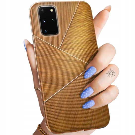 Etui Do Samsung Galaxy S20 Plus Wzory Brązowe Drewniane Brown Obudowa Case Samsung Electronics