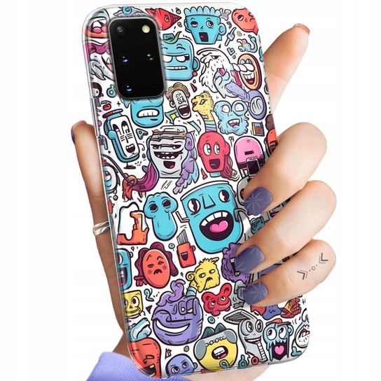 Etui Do Samsung Galaxy S20 Plus Wzory Doodle Zwierzęta Potwory Rysunki Case Samsung