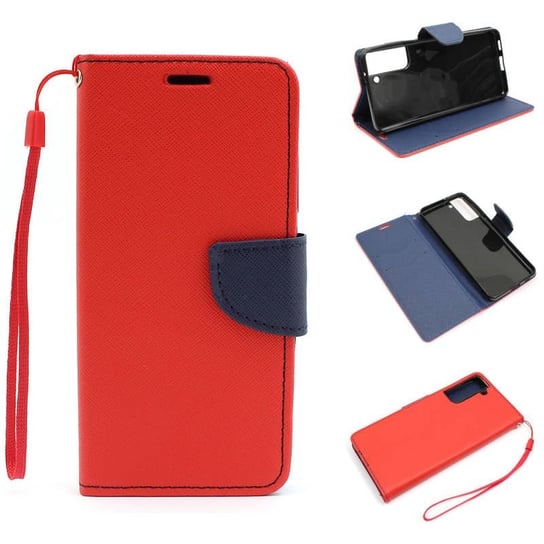 Etui Do Samsung Galaxy S21 5G G991 Czerwone Fancy Pokrowiec Case GSM-HURT