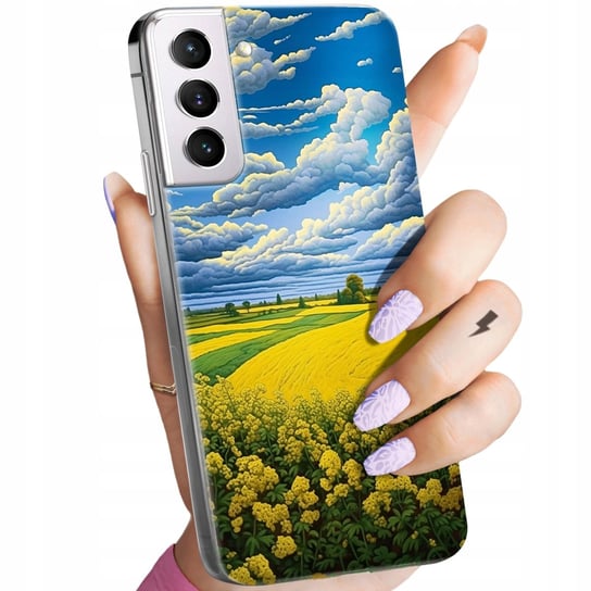 Etui Do Samsung Galaxy S21 5G Wzory Chmury Niebo Błękit Obudowa Pokrowiec Samsung