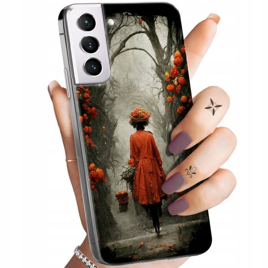 Etui Do Samsung Galaxy S21 5G Wzory Jesień Liście Autumn Obudowa Pokrowiec Samsung