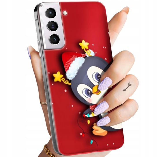 Etui Do Samsung Galaxy S21 5G Wzory Święta Christmas Mikołaj Pingwin Case Samsung Electronics