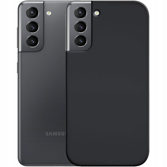 Etui Do Samsung Galaxy S21 Gumowe Obudowa Czarne Matowe Silikon Pokrowiec Samsung
