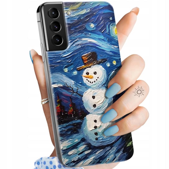 Etui Do Samsung Galaxy S21 Plus 5G Wzory Bałwan Zima Śnieg Obudowa Case Samsung