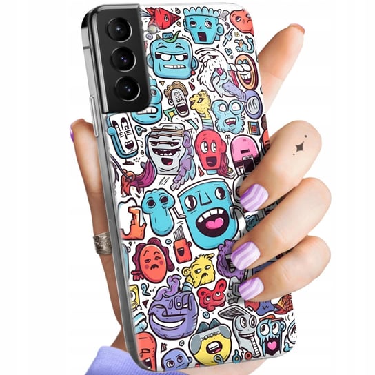 Etui Do Samsung Galaxy S21 Ultra 5G Wzory Doodle Zwierzęta Potwory Rysunki Samsung