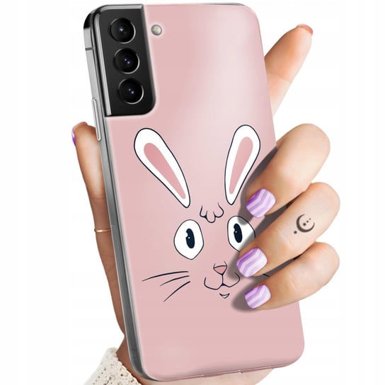 Etui Do Samsung Galaxy S21 Ultra 5G Wzory Królik Zając Bunny Obudowa Case Samsung