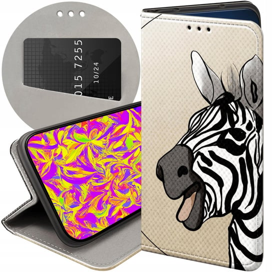 ETUI DO SAMSUNG GALAXY S22 PLUS / S22 PRO WZORY ZEBRA ZEBERKA PASKI FUTERAŁ Samsung Electronics