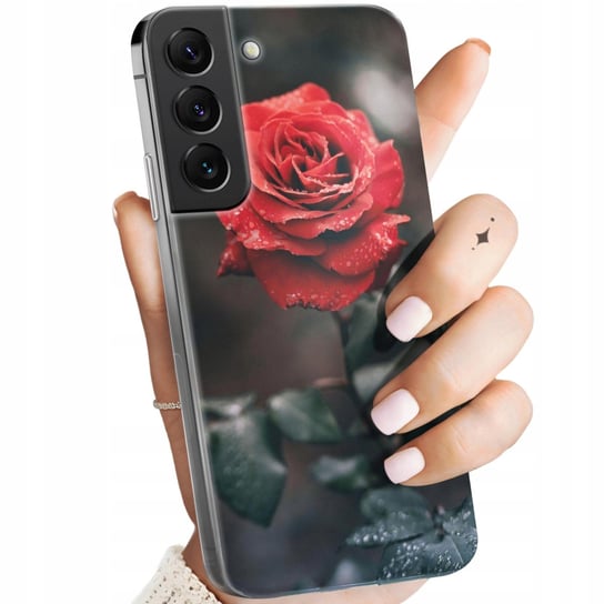 Etui Do Samsung Galaxy S22 Plus Wzory Róża Z Różą Rose Obudowa Pokrowiec Samsung