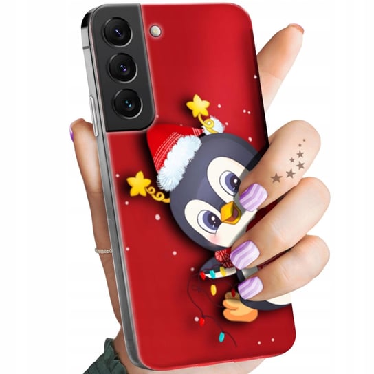 Etui Do Samsung Galaxy S22 Plus Wzory Święta Christmas Mikołaj Pingwin Case Samsung