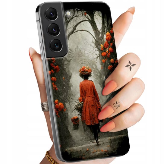 Etui Do Samsung Galaxy S22 Wzory Jesień Liście Autumn Obudowa Pokrowiec Samsung