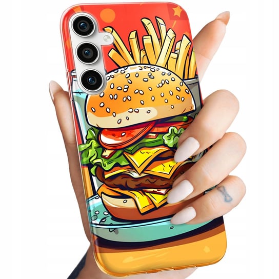 Etui Do Samsung Galaxy S23 Fe Wzory Hamburger Burgery Fast-Food Jedzenie Samsung Electronics