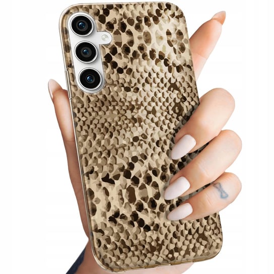 Etui Do Samsung Galaxy S23 Fe Wzory Wąż Skóra Węża Snake Obudowa Pokrowiec Samsung Electronics