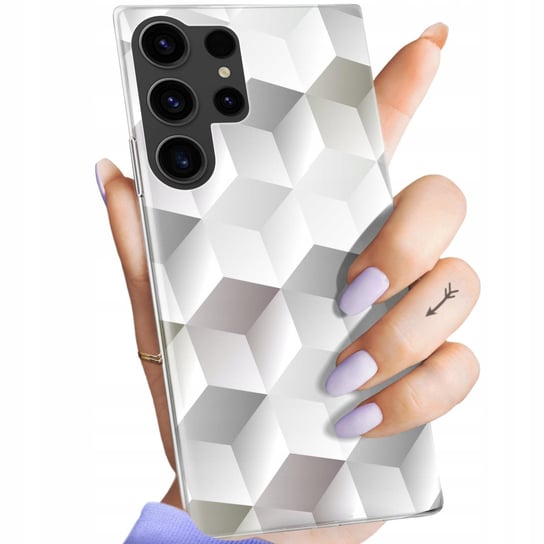 Etui Do Samsung Galaxy S23 Ultra Wzory 3D Geometryczne Iluzja Obudowa Case Samsung Electronics
