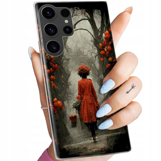 Etui Do Samsung Galaxy S23 Ultra Wzory Jesień Liście Autumn Obudowa Case Samsung