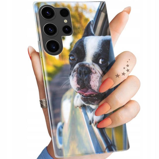Etui Do Samsung Galaxy S23 Ultra Wzory Mops Buldog Francuski Angielski Case Samsung