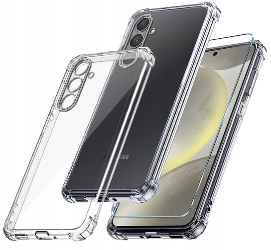 Etui Do Samsung Galaxy S24 Anti-Shock Pancerne Case Plecki + Szkło 9H Krainagsm