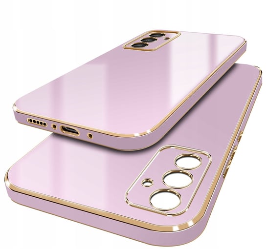 Etui do Samsung Galaxy S24 FE GOLD GLAMOUR + Szkło OCHRONNE 9H Krainagsm