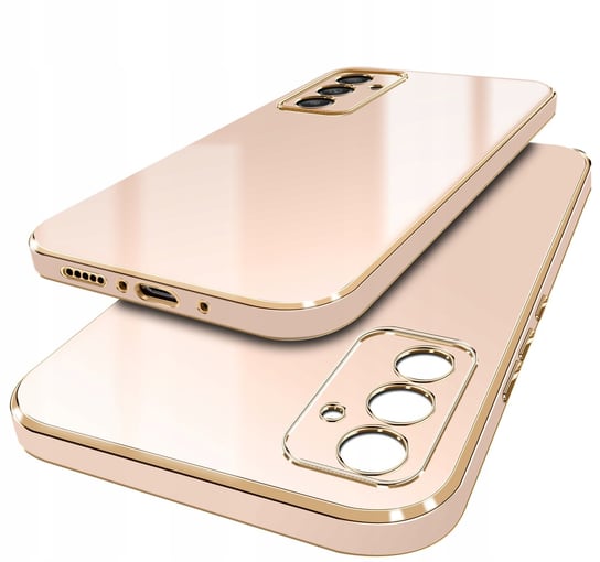 Etui do Samsung Galaxy S24 FE GOLD GLAMOUR + Szkło OCHRONNE 9H Krainagsm