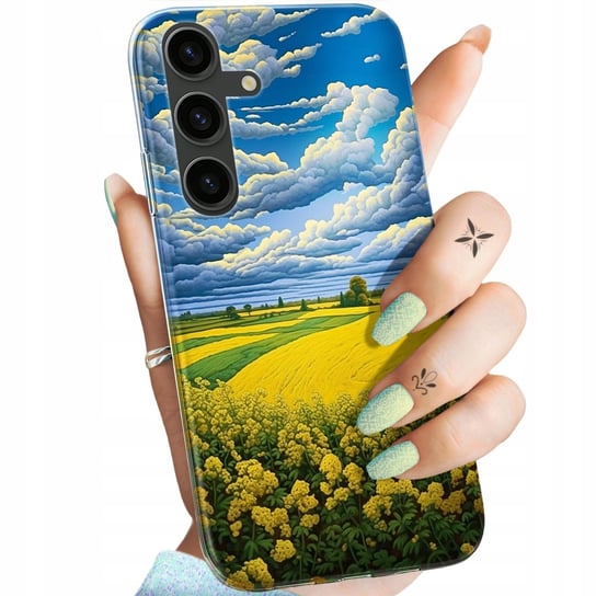 Etui Do Samsung Galaxy S24 Plus Wzory Chmury Niebo Błękit Obudowa Pokrowiec Samsung Electronics