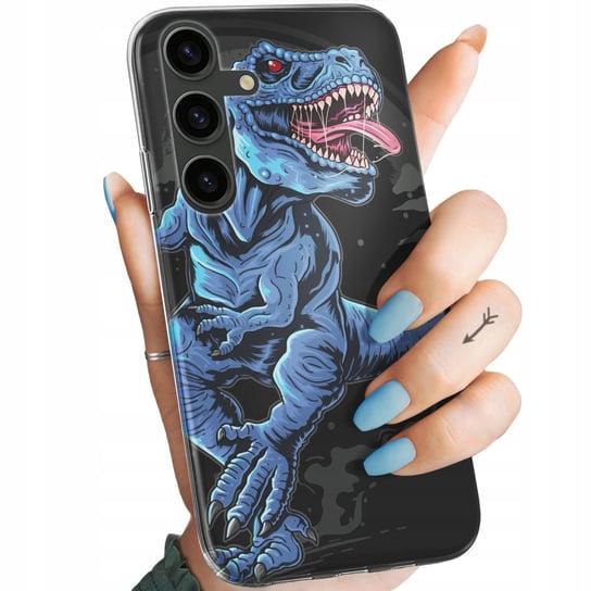 Etui Do Samsung Galaxy S24 Plus Wzory Dinozaury Reptilia Prehistoryczne Samsung