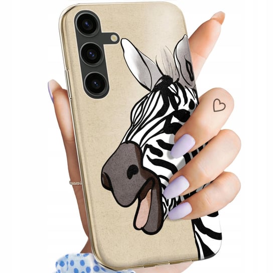 ETUI DO SAMSUNG GALAXY S24 PLUS WZORY ZEBRA ZEBERKA PASKI OBUDOWA POKROWIEC Samsung Electronics