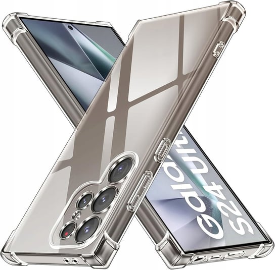 Etui do Samsung Galaxy S24 Ultra ANTI-SHOCK PANCERNE CASE PLECKI + Szkło 9H Krainagsm