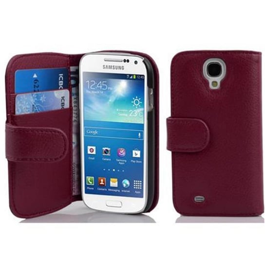 Etui Do Samsung Galaxy S4 MINI w BORDEAUX FIOLETOWY Pokrowiec Portfel Case Cover Obudowa Cadorabo Cadorabo