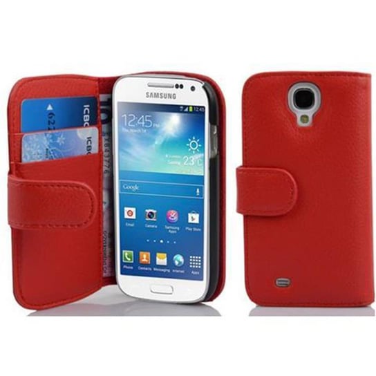 Etui Do Samsung Galaxy S4 MINI w PIEKŁA CZERWIEŃ Pokrowiec Portfel Case Cover Obudowa Cadorabo Cadorabo