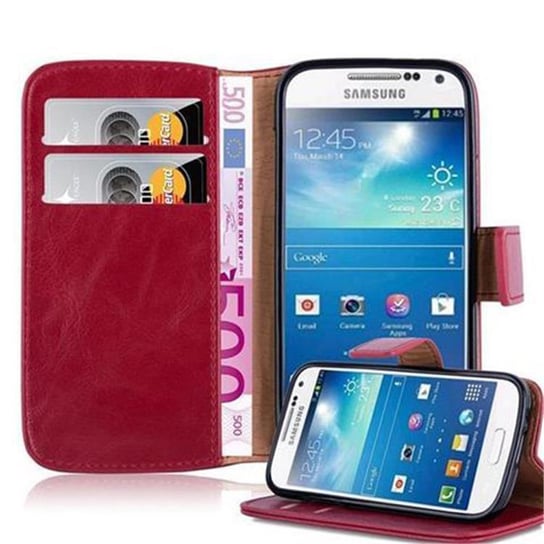 Etui Do Samsung Galaxy S4 MINI w Pokrowiec CZERWONE WINO Magnet Obudowa Ochronny Case Cover Cadorabo Cadorabo