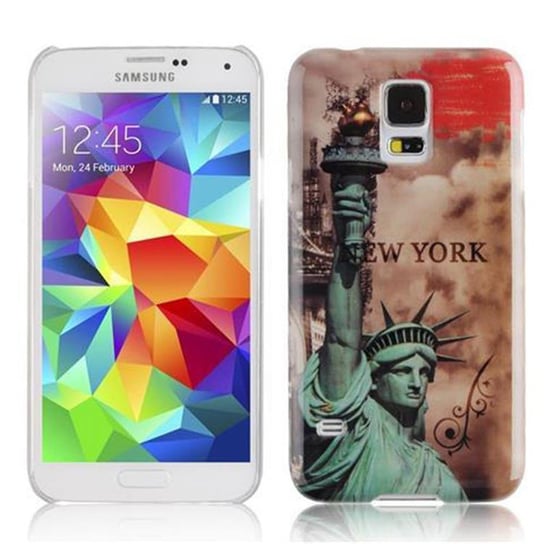 Etui Do Samsung Galaxy S5 / S5 NEO Pokrowiec w NEW YORK - STATUA WOLNOŚCI Hard Case Cover Obudowa Ochronny Cadorabo Cadorabo