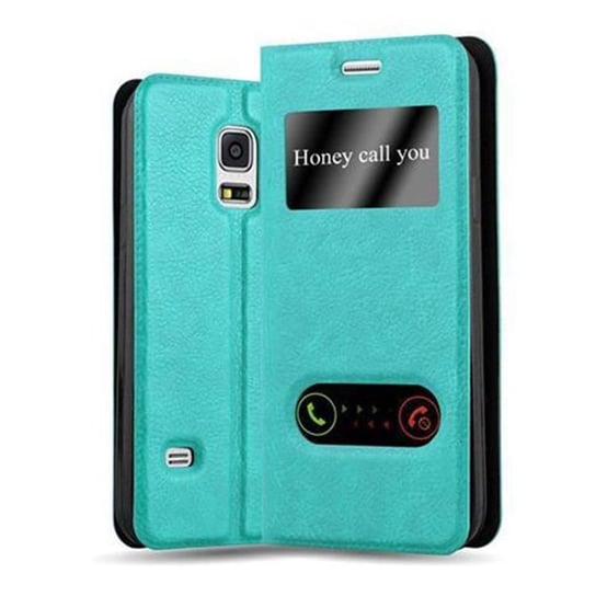 Etui Do Samsung Galaxy S5 / S5 NEO w MIĘTOWY TURKUS Pokrowiec Obudowa Case Cover Portfel Ochronny Cadorabo Cadorabo