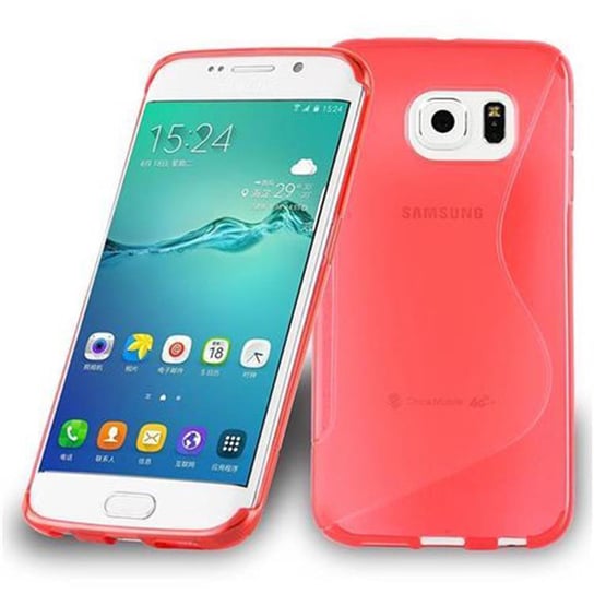 Etui Do Samsung Galaxy S6 EDGE PLUS Pokrowiec w PIEKŁA CZERWIEŃ Pokrowiec Ochronny Obudowa Case Cover TPU Cadorabo Cadorabo