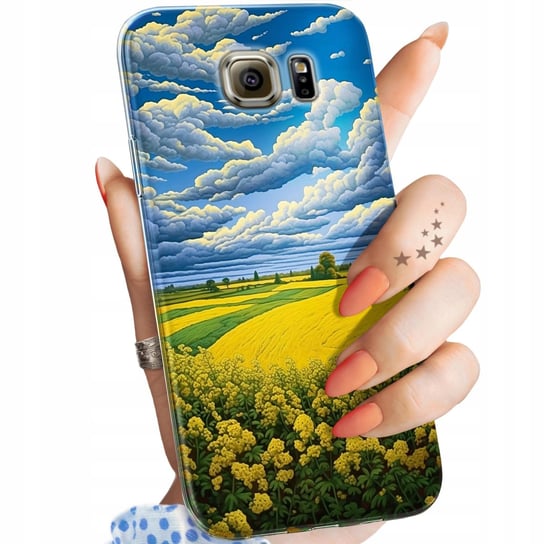 Etui Do Samsung Galaxy S6 Wzory Chmury Niebo Błękit Obudowa Pokrowiec Case Samsung