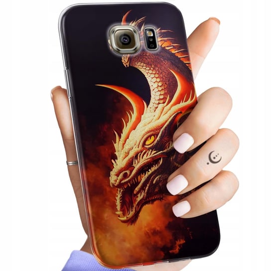 Etui Do Samsung Galaxy S6 Wzory Smoki Dragon Taniec Smoków Obudowa Case Samsung